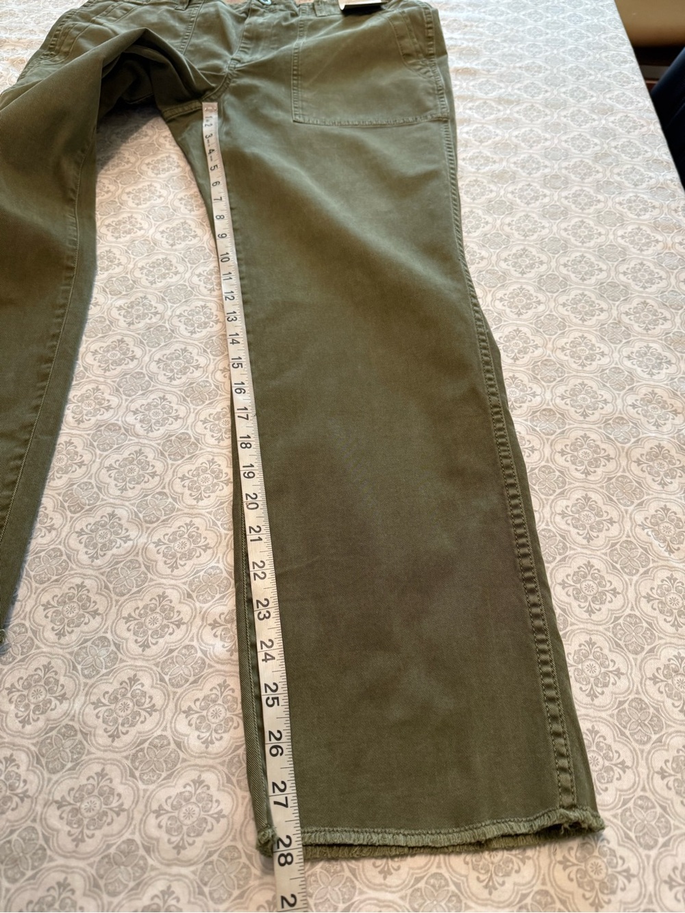 Madewell The Slim Straight Utility Pant Faded Ivy Size 30 - Picture 15 of 16